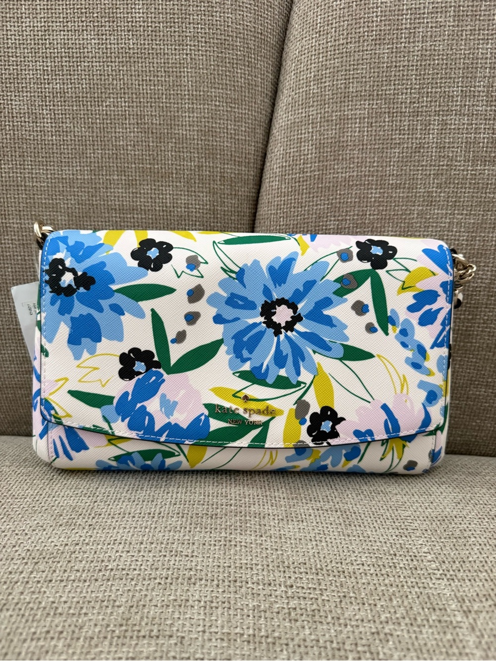 kate spade Floral Blue, White & Green Crossbody
